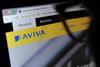 The Aviva webpage shown in a browser