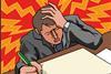 Stressed businessman