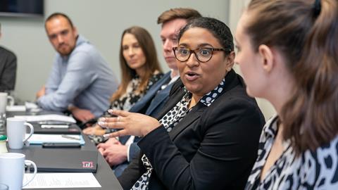 r-l- Rebekah Sutcliffe, Nusrat Siddique, William Miles, Tracy Lacey-Smith and Stanley Carrodus